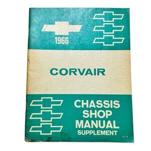 Original 1966 Chevrolet Corvair Chassis Shop Manual Supplement